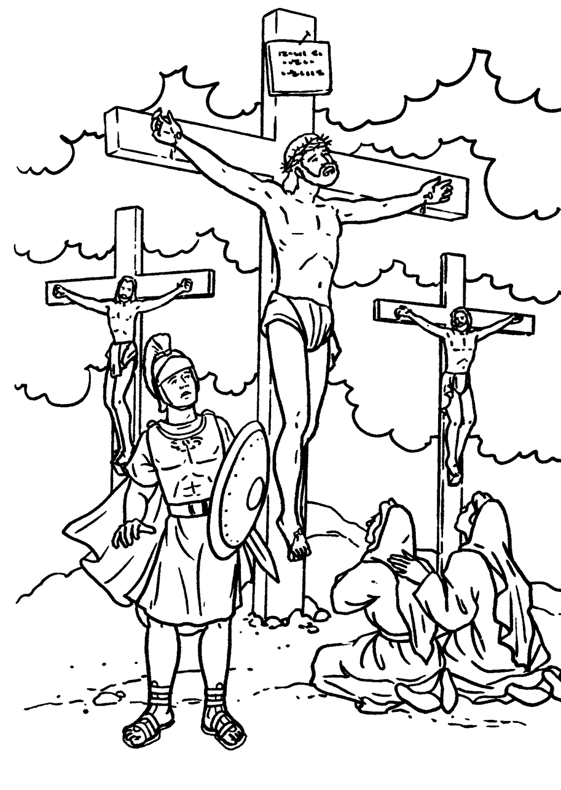 calvary bible coloring pages - photo #15