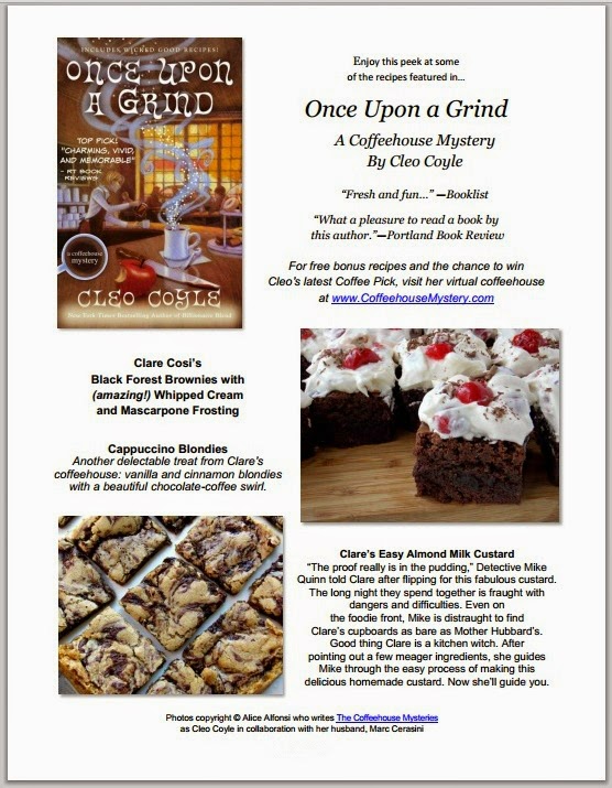 mystery lovers kitchen chocolate cream cake from once upon a grind