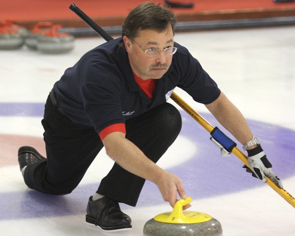 Skip Cottage Curling Action in the Red Section