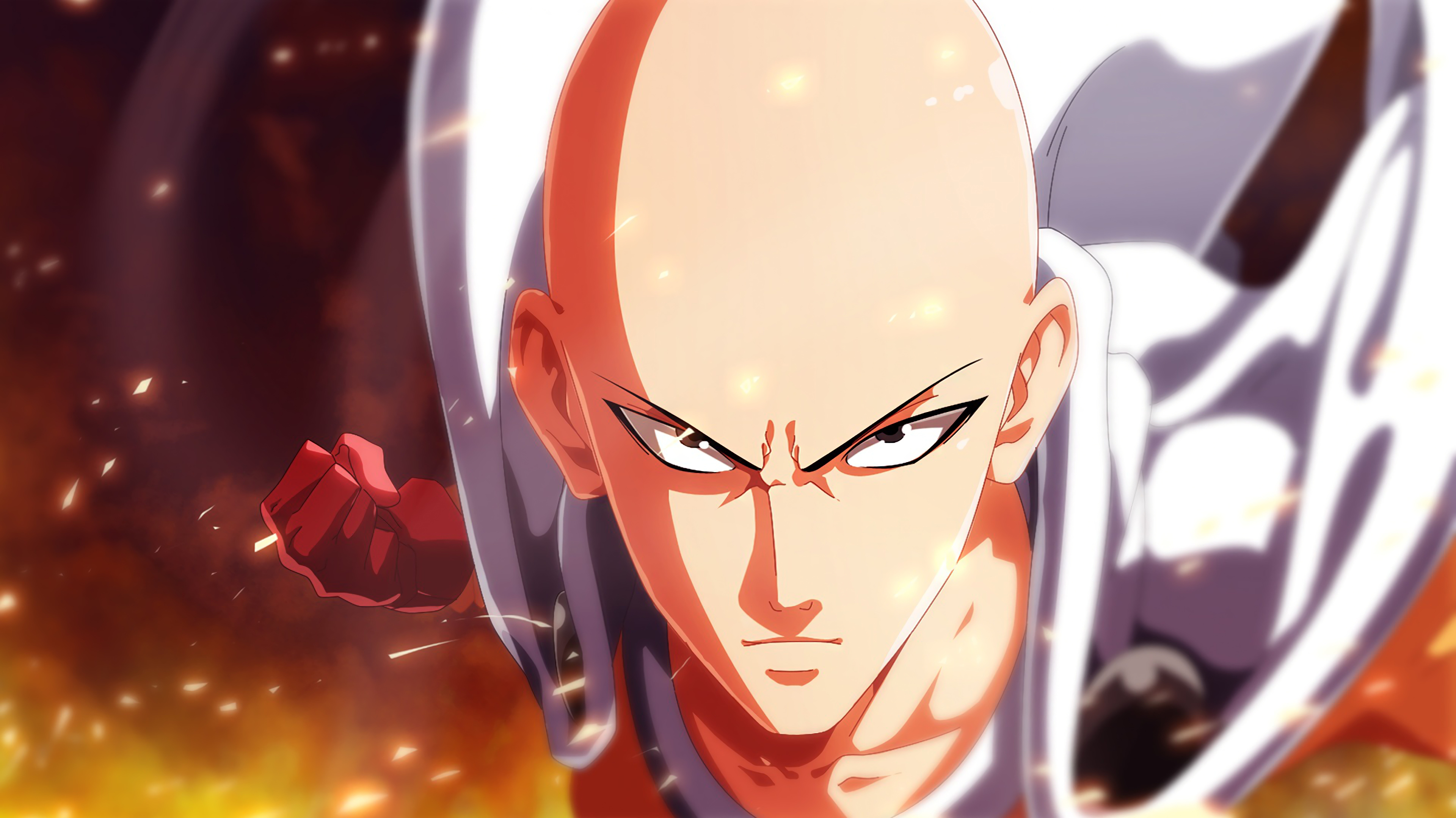 3840x2160 Resolution One-Punch Man Saitama 4K Wallpaper