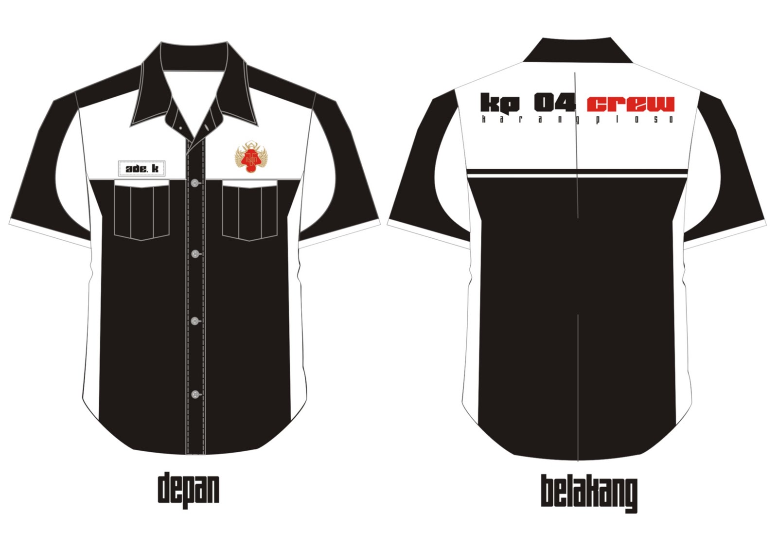 Crew KP 04 Desain  Baju  Ham Untuk Remaja Crew04 