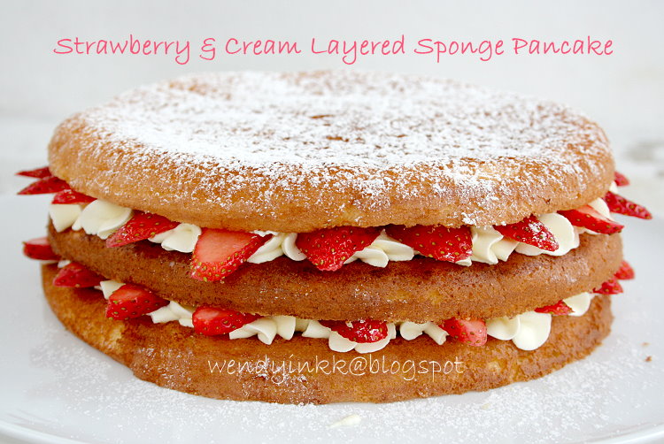 Layered Fruit Sponge Cake Layered Fruit Sponge Cake