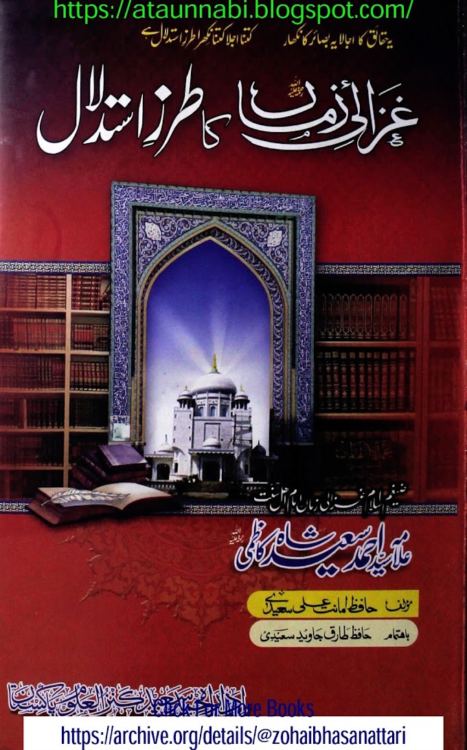 Ghazali E Zama Ka Tarz E Istidlal / غزالی زماں کا طرز استدلال by مولانا حافظ امانت علی سعیدی