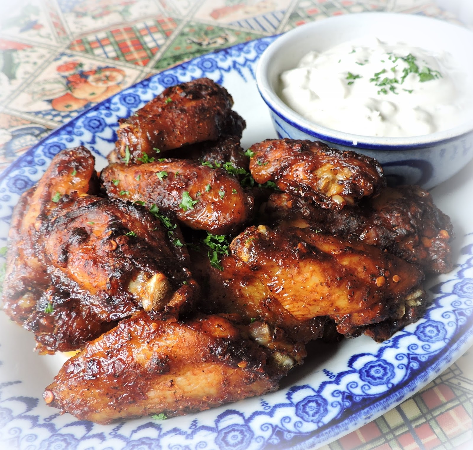 Spicy Chicken Wings & Blue Cheese Dressing The English Kitchen