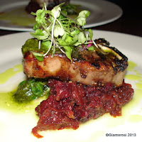 Lamb Loin Chop with Red Beet Hash at Serrano in Philadelphia PA
