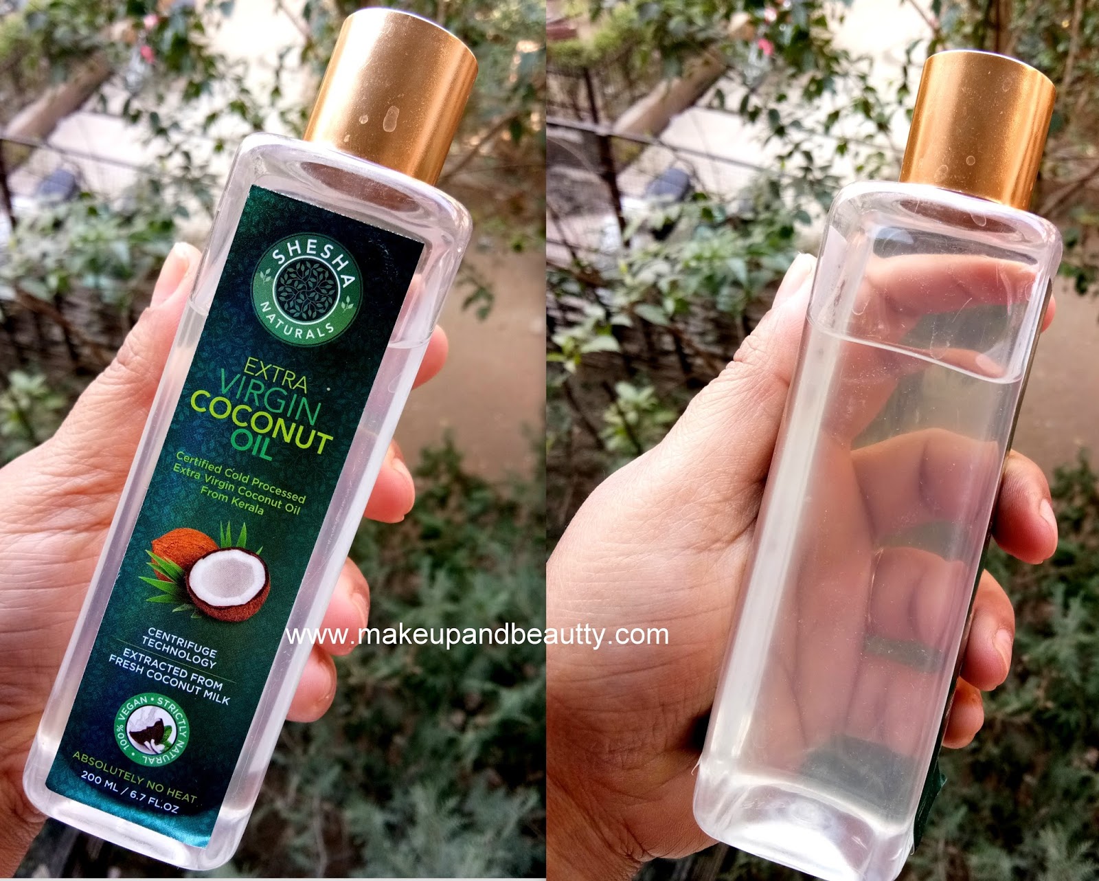 Makeup and beauty !!!: REVIEW OF SHESHA NATURALS COLD PROCESSED EXTRA  VIRGIN COCONUT OIL:-