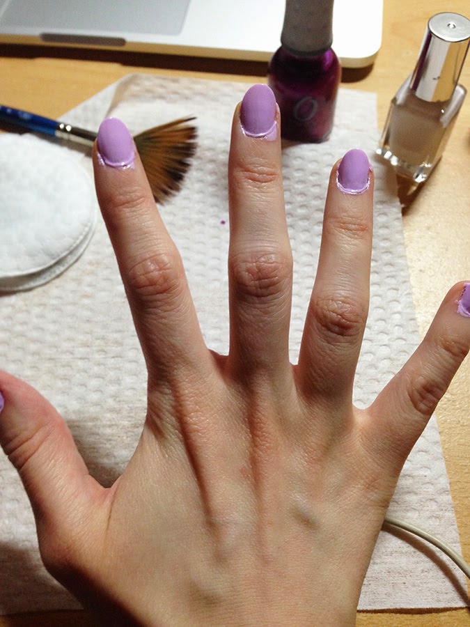 AshBob's Beauty Nail art tutorial Fan brush