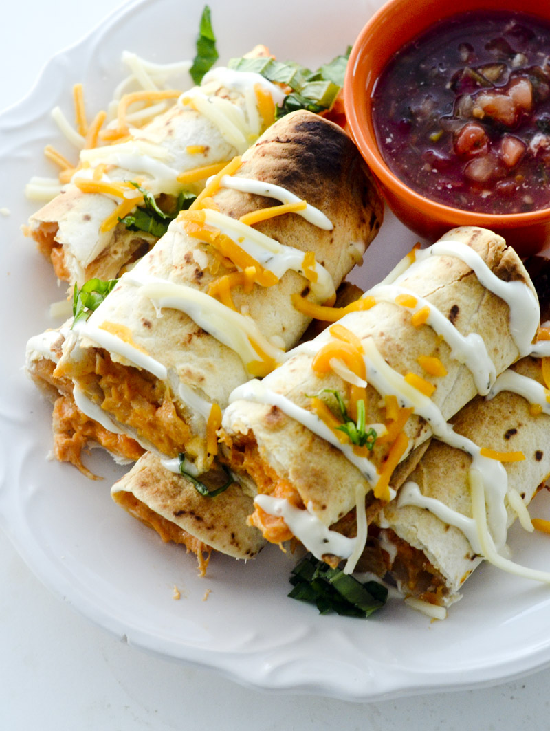 Amazing Baked Bufffalo Chicken Taquitos ;) mother's recipes