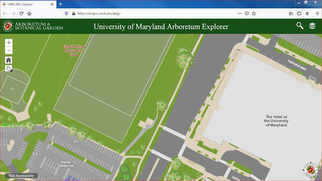 Image and Link to the Interactive Campus Map Showing the Campus Plant Inventory