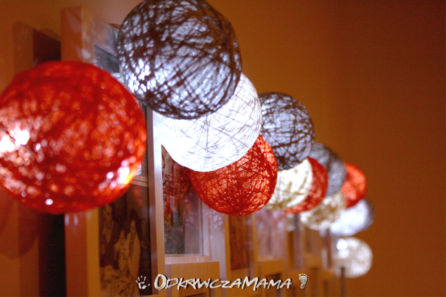 ODKRYWCZA MAMA DIY COTTON BALL LIGHTS WERSJA DLA DWÓCH LEWYCH RĄK ;)