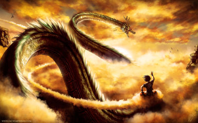 Dragon Ball Z Goku Shenron - Fond d'Écran en Full HD