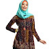 Model Baju Batik Muslim Atasan Wanita