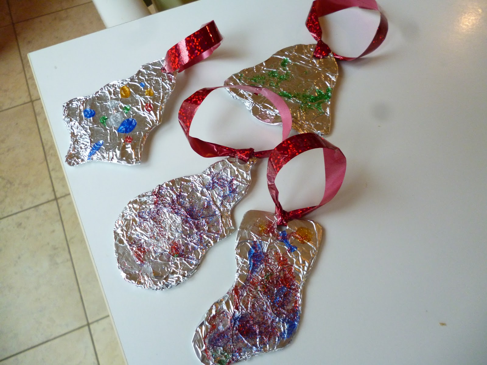 Fun For Little Ones Tin Foil Christmas Ornaments