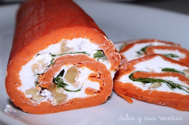 pastel de piquillos con queso