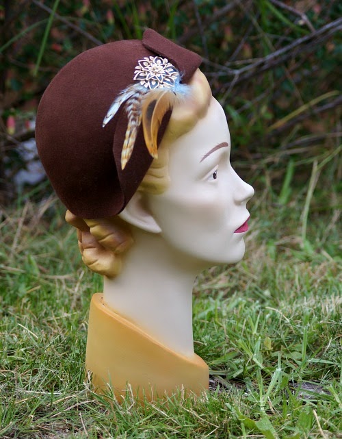 Tanith Rowan Designs vintage style felt hat