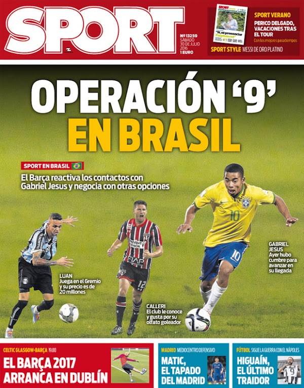 FC Barcelona, Sport: "Operación 9 en Brasil"