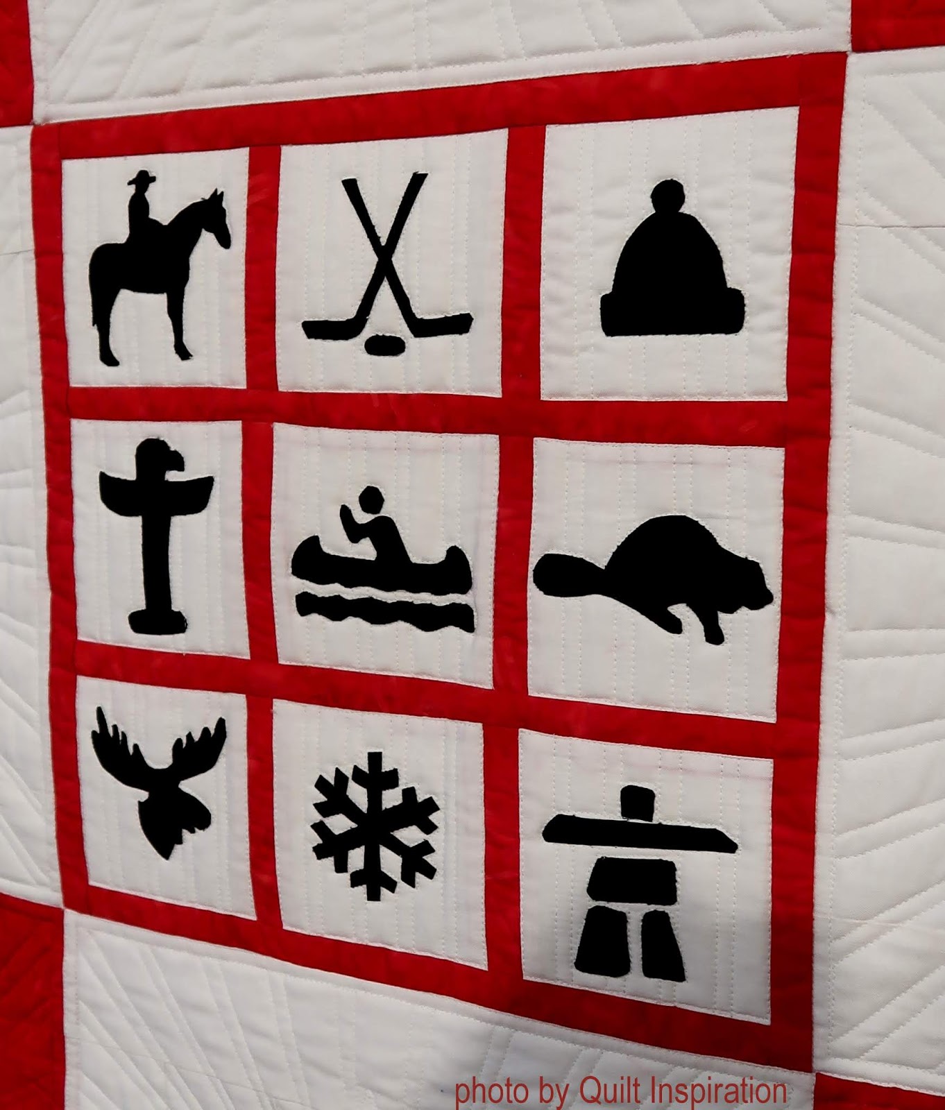 Quilt Inspiration O Canada ! Canadian Nine Patch quilts