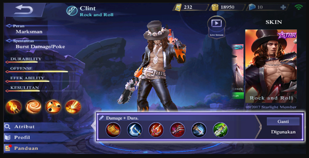 Gear Clint Mobile Legends Gear Clint Mobile Legends