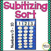 Subitizing Sort: Introduce or review numbers 0-10 with different representations of the numbers
