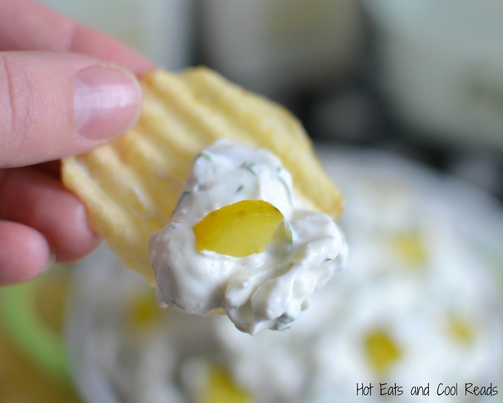 Creamy Dill Pickle Potato Chip Dip Recipe