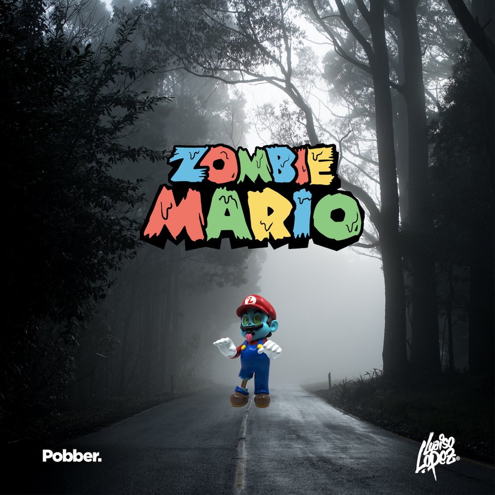 The Blot Says... Zombie Mario Resin Figure by Luaiso Lopez x Pobber