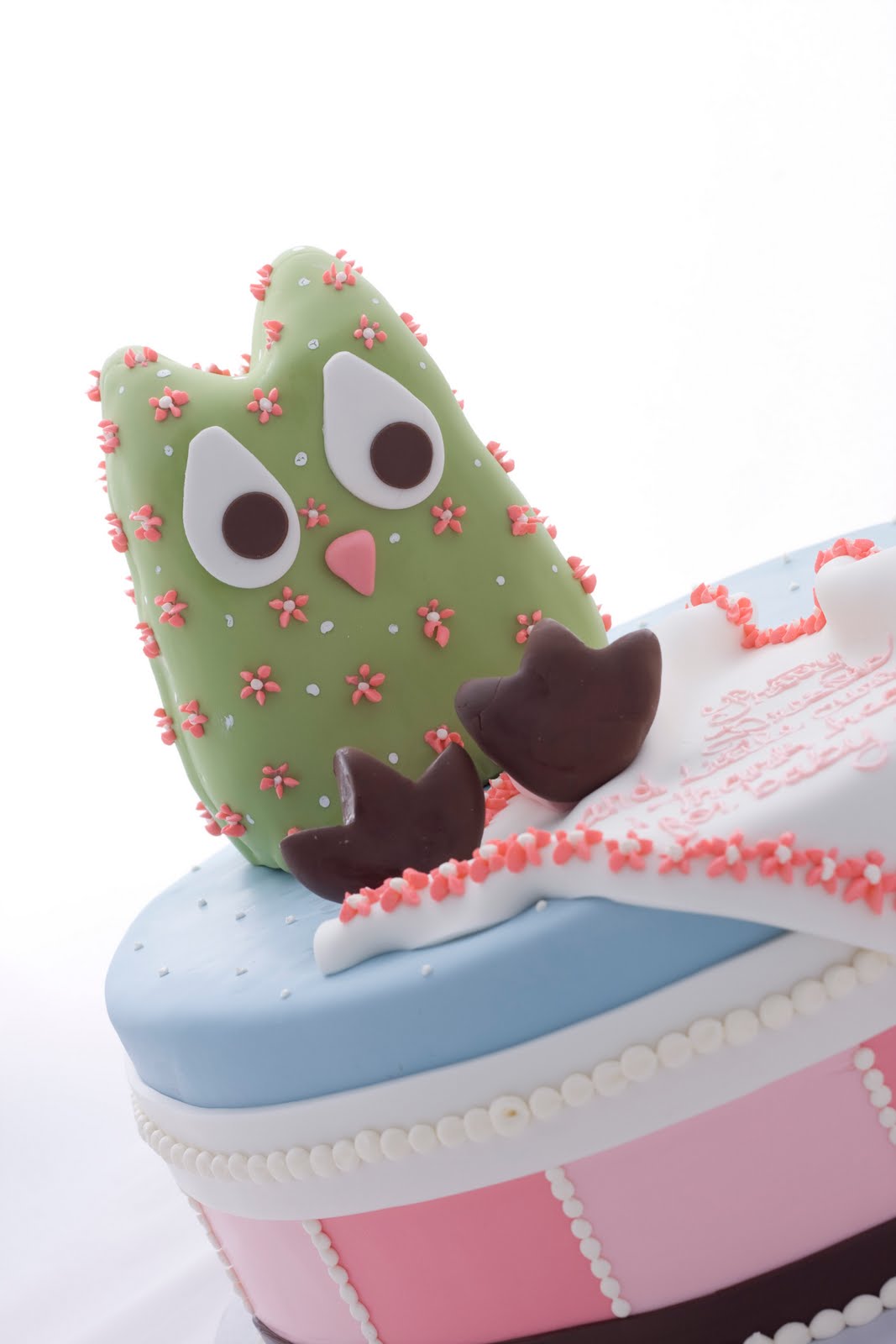 The Crimson Cake Blog Pottery Barn Owl Baby Shower Cake