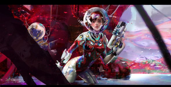 As belas mulheres nas ilustrações de fantasia e ficção de Amber Ye Amber Ye artstation arte ilustrações mulheres beleza fantasia ficção games