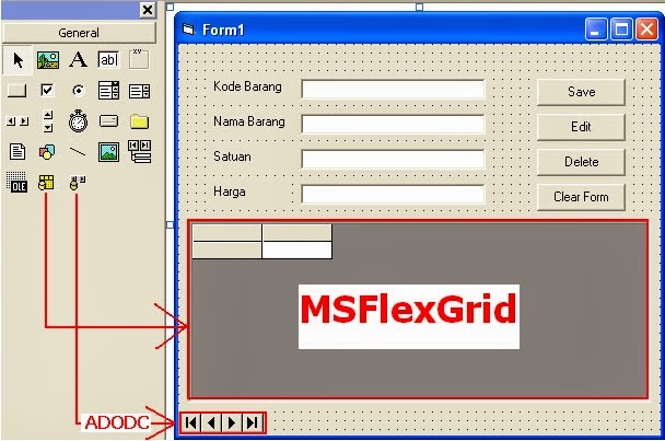 Cara Menampilkan Data Dari Tabel Ke MSFlexGrid Di Visual Basic 6.0