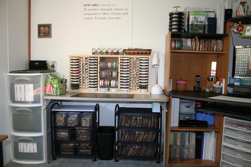 Julie's Stamp Journal Inside my little stamp room)