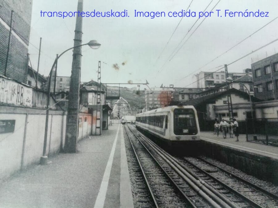Transportesdeuskadi Estación de Erandio Antes y después (Euskotren 1)