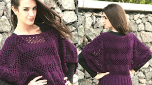 Suéter Manga Murciélago a Crochet / Paso a paso