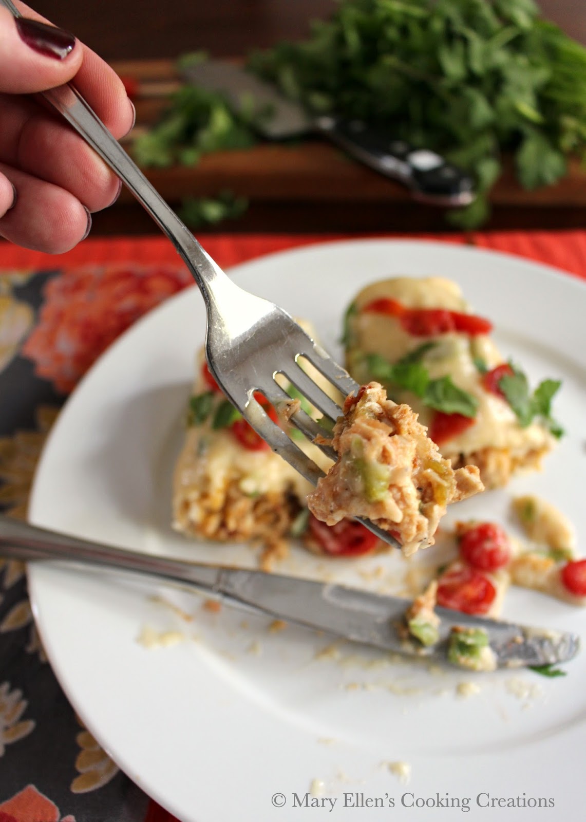 Mary Ellen's Cooking Creations: Oven Baked Chicken Burritos in a Creamy