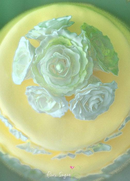 Kessy&amp;#39;s Pink Sugar: Zuckerrosen Torte zum Geburtstag