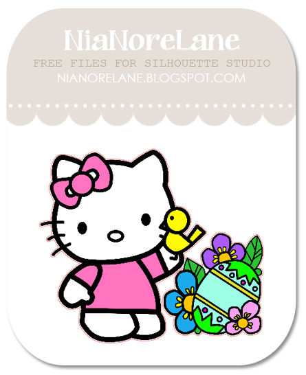 Nia Nore Lane: Hello Kitty Easter - Print and Cut