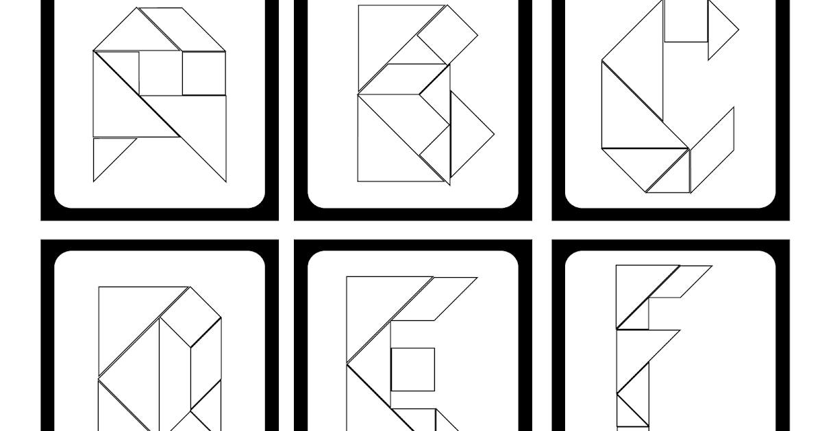 letras en tangram