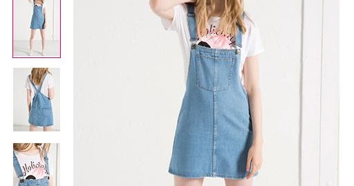 Denim Mini Dress - Country Girl Style Open Top Overall