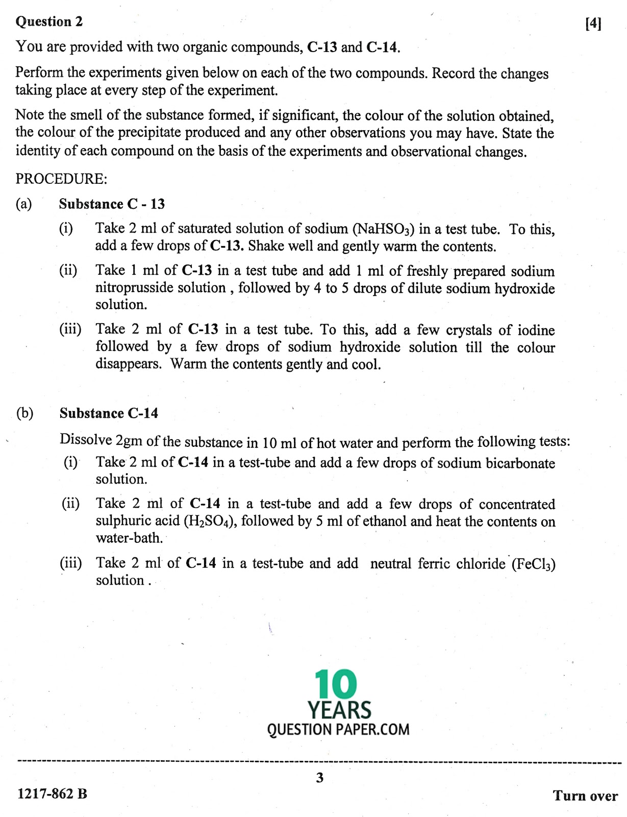isc 2017 class 12th chemistry Practical question paper isc 2017 class 12th chemistry Practical question paper
