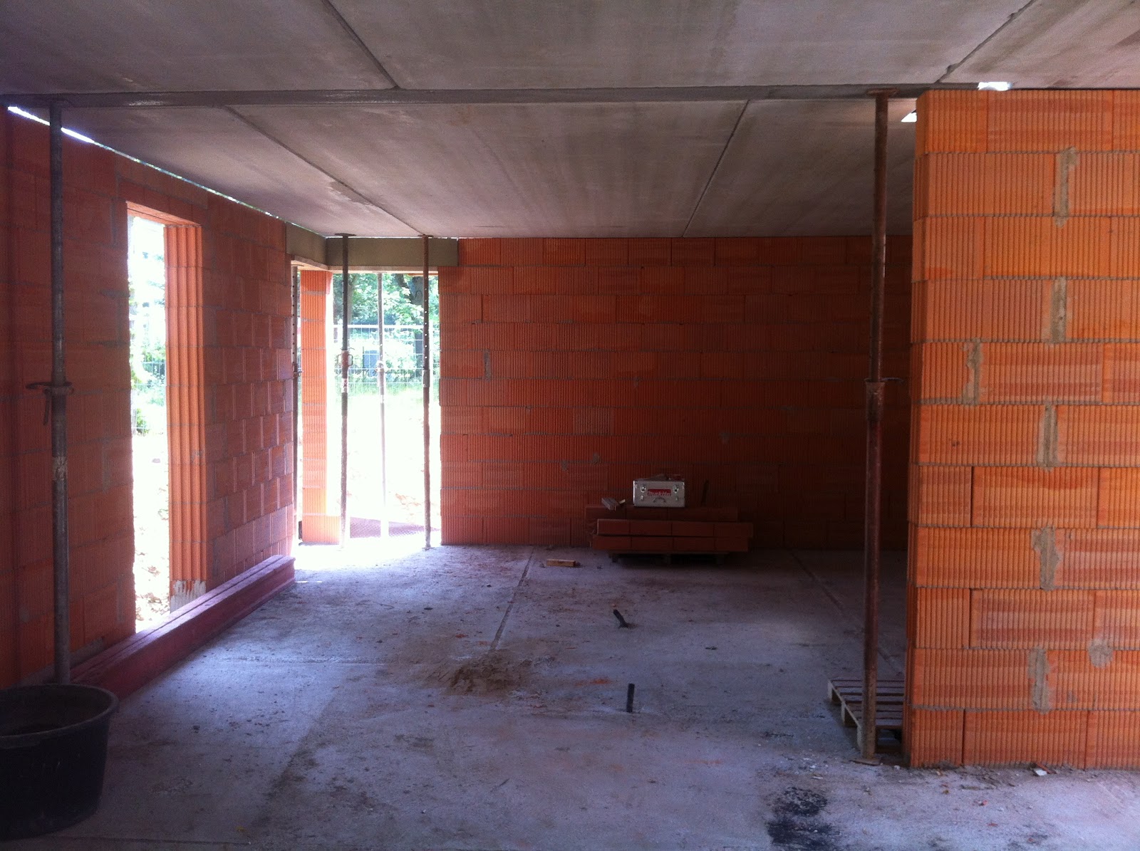 Unsere Stadtvilla Bautagebuch: EG Decke aufgelegt