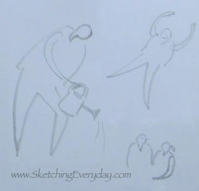 Little Miss Painter Elephant Watercolour And Fineliner