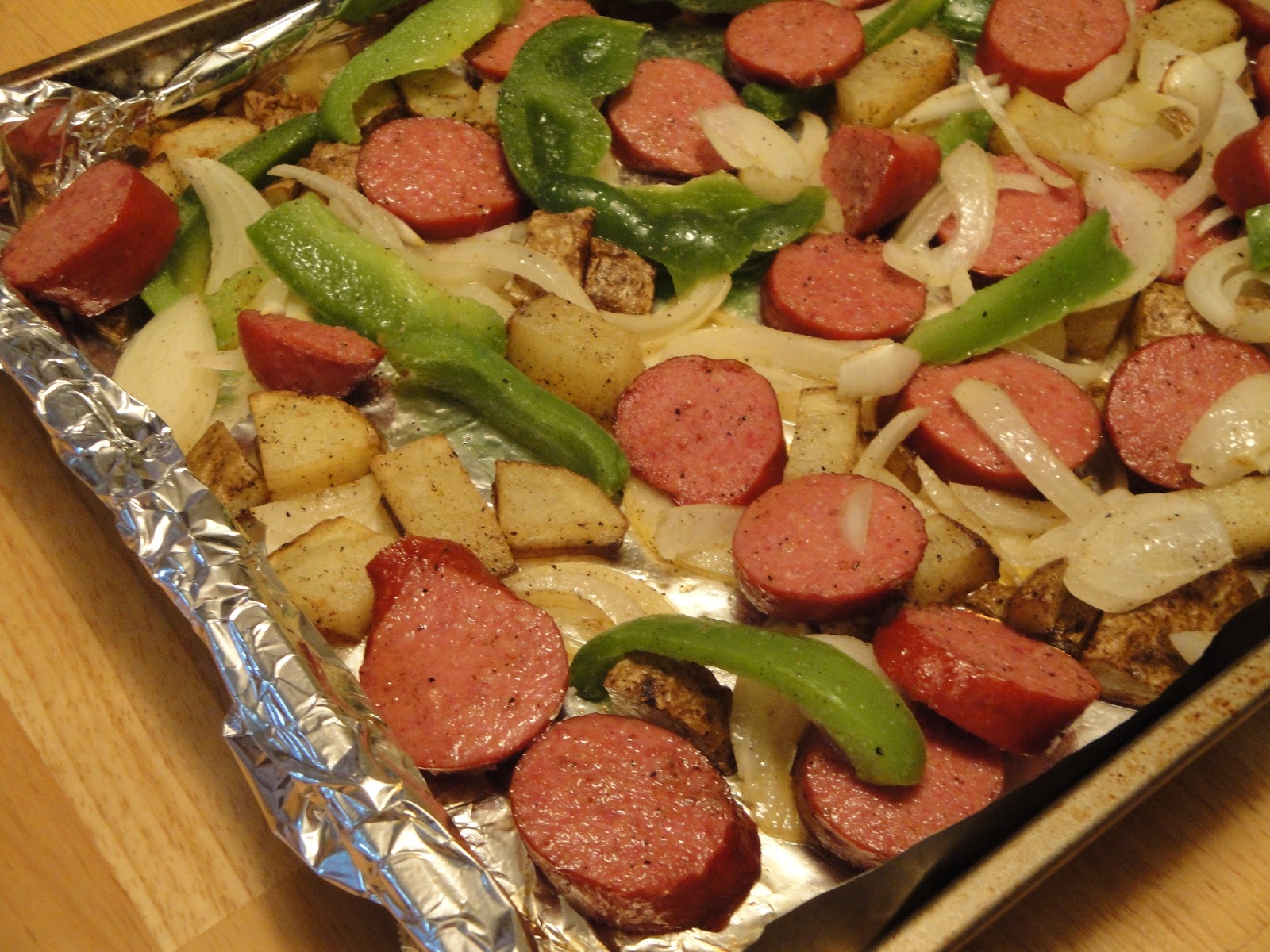Christine's Pantry Roasted Veggies And Smoked Sausage
