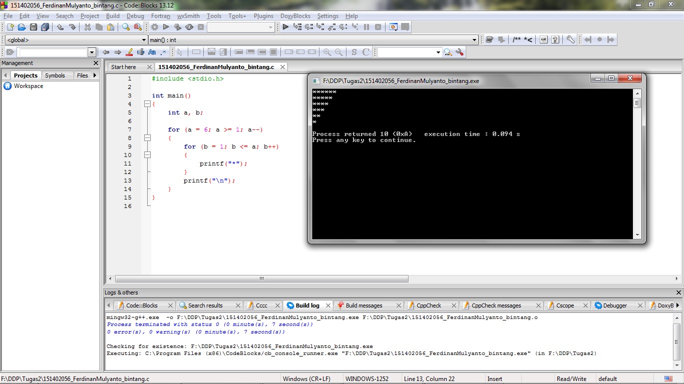 Error printf. Error printf