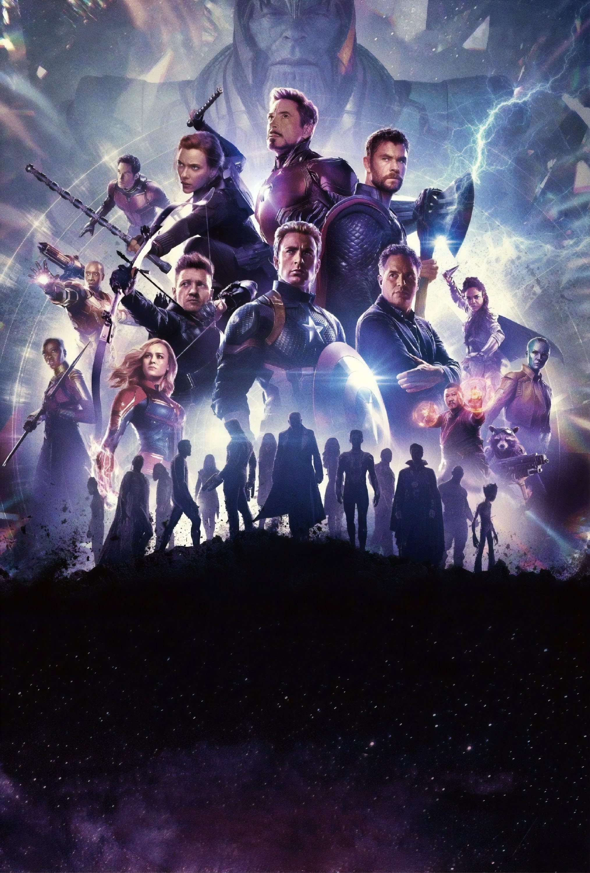 Avengers Endgame Textless Poster マーベルのヒーロー大集合映画のクライマックス アベンジャーズ エンドゲーム の海外版ポスターに 映画のタイトルや出演者の名前の文字を配置する前の素のオリジナル アートの原画ポスター Cia Extra