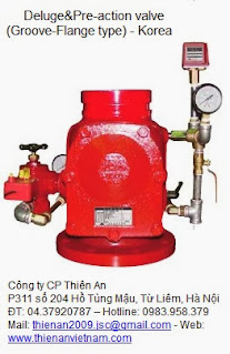 Deluge valve bắt bích