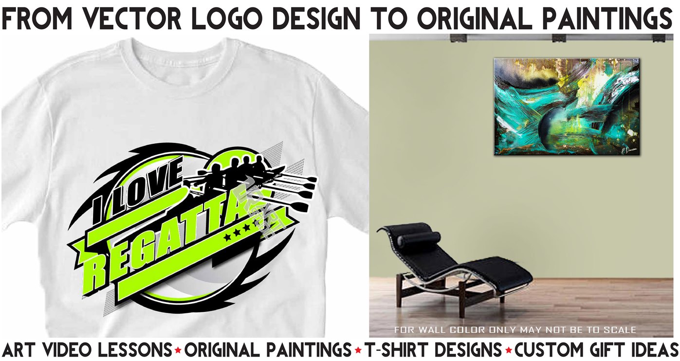 From vector logo design to original paintings