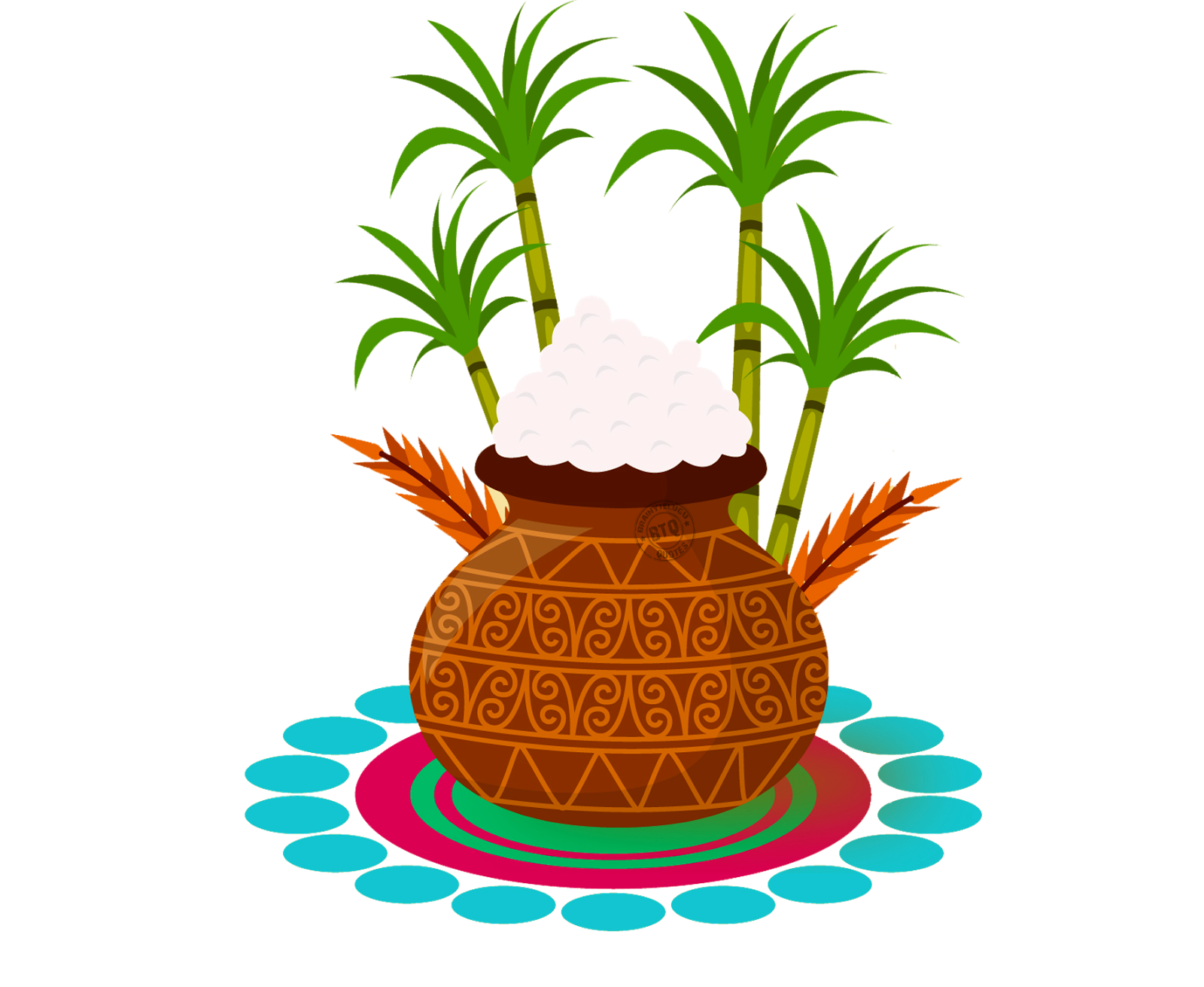 Pongal Pot png Vectors Free Design Elements for Makara Sankranti