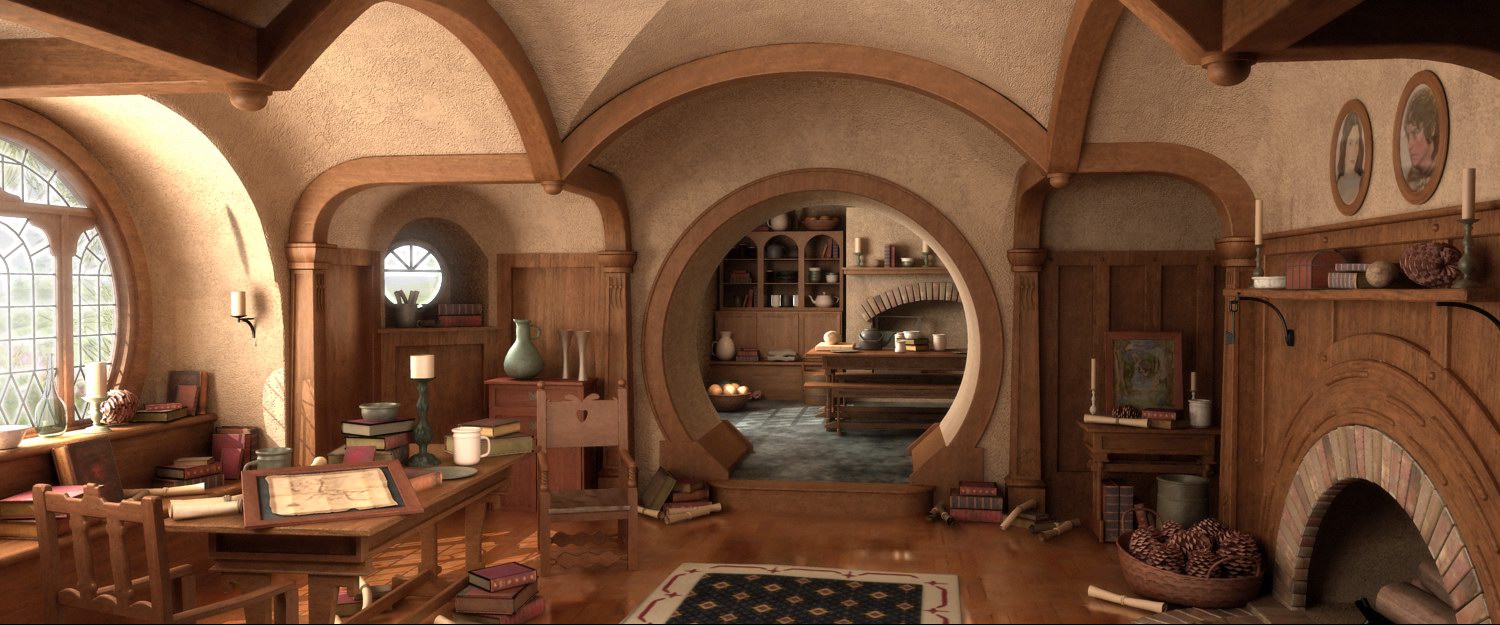 Bilbo Baggins Hobbit House Interior