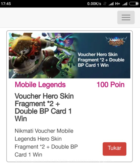 Cara Tukar Poin Bonstri Ke Mobile Legends Hero Skin Fragment Irumira