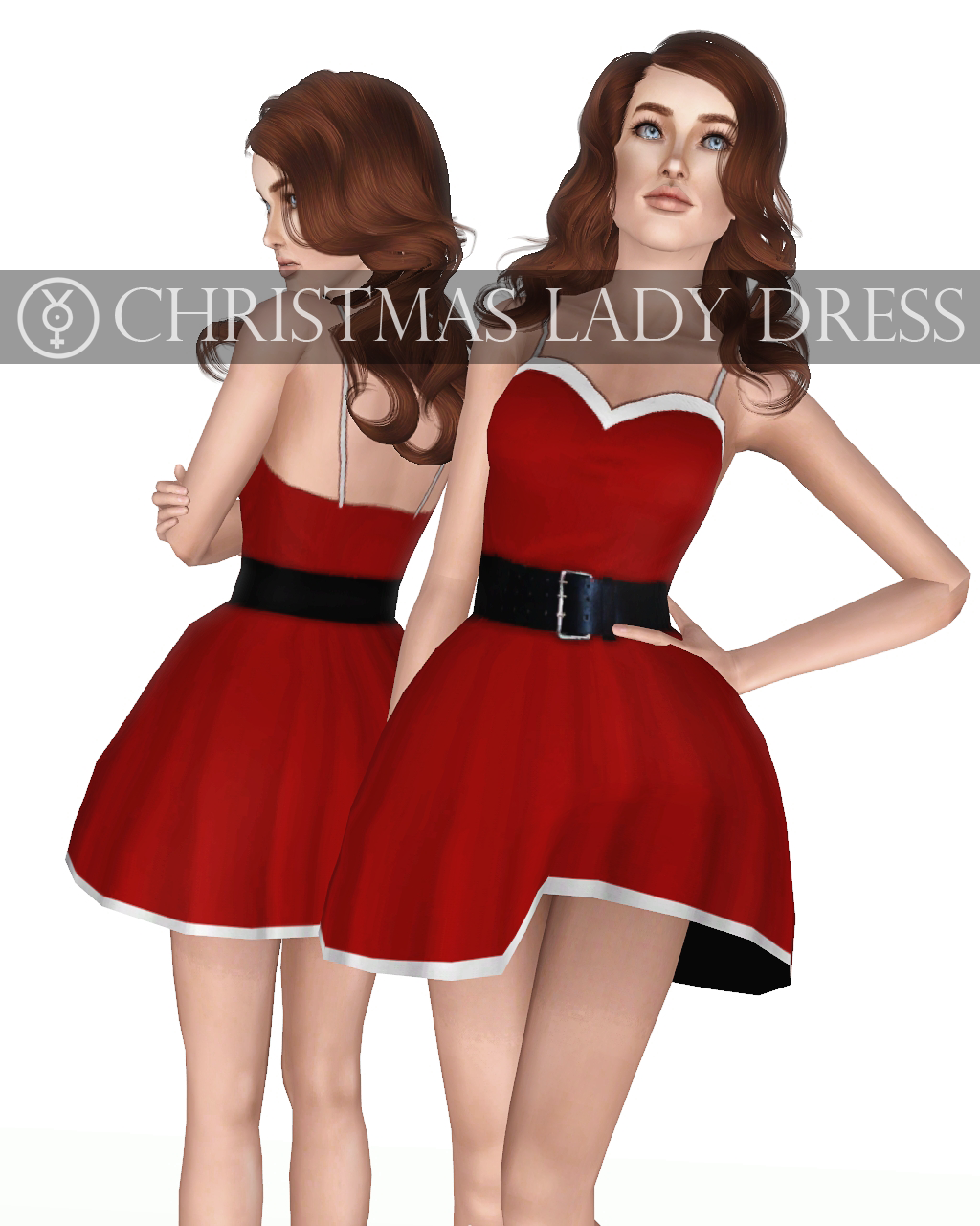 Christmas lady dress | Sunny Custom Content