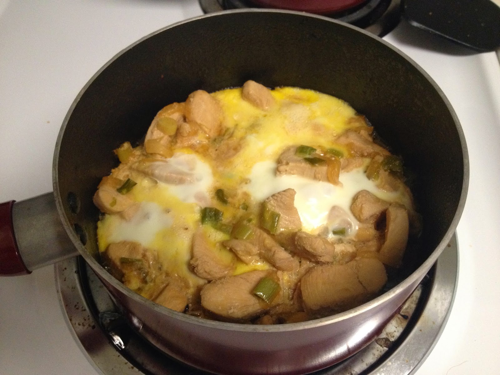 Crazy Little World Of Mine Japanese Chicken Egg Dish over Rice