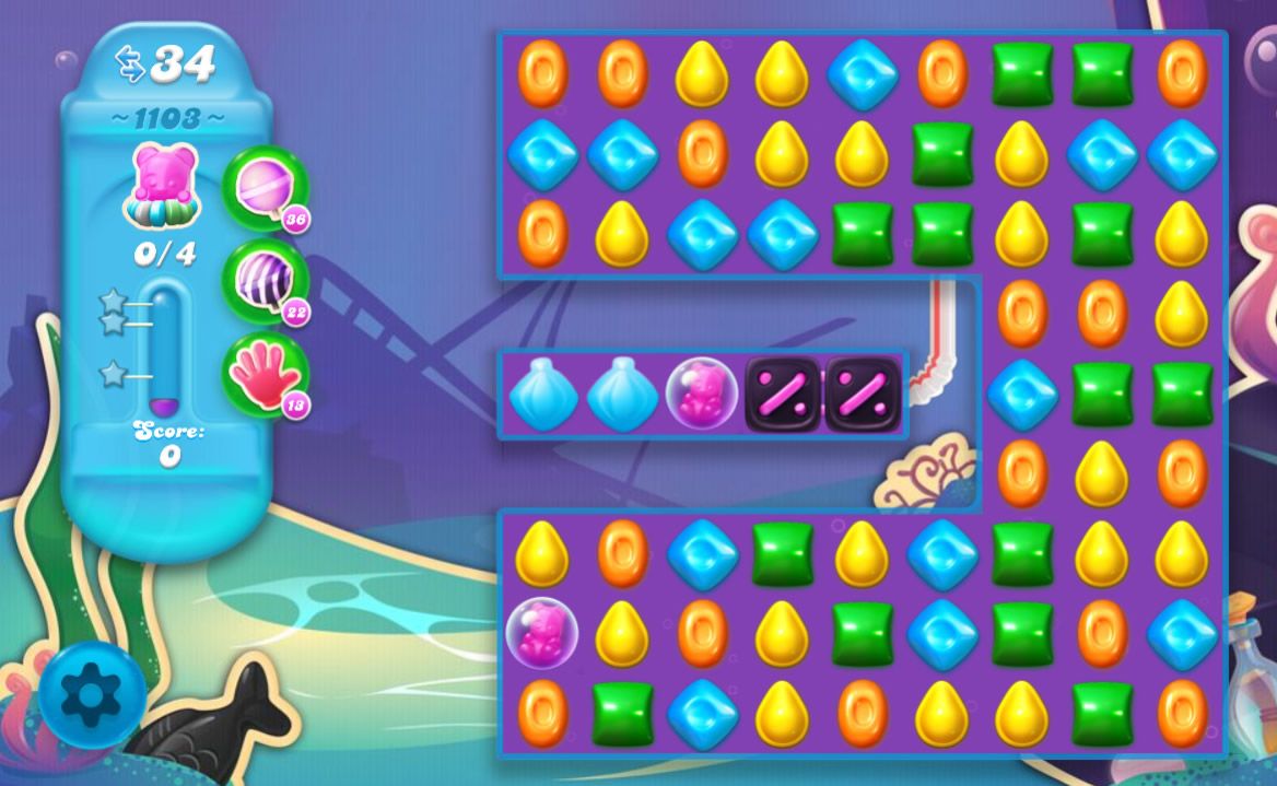 Candy Crush Soda Saga level 1103 Candy Crush Soda Saga level 1103